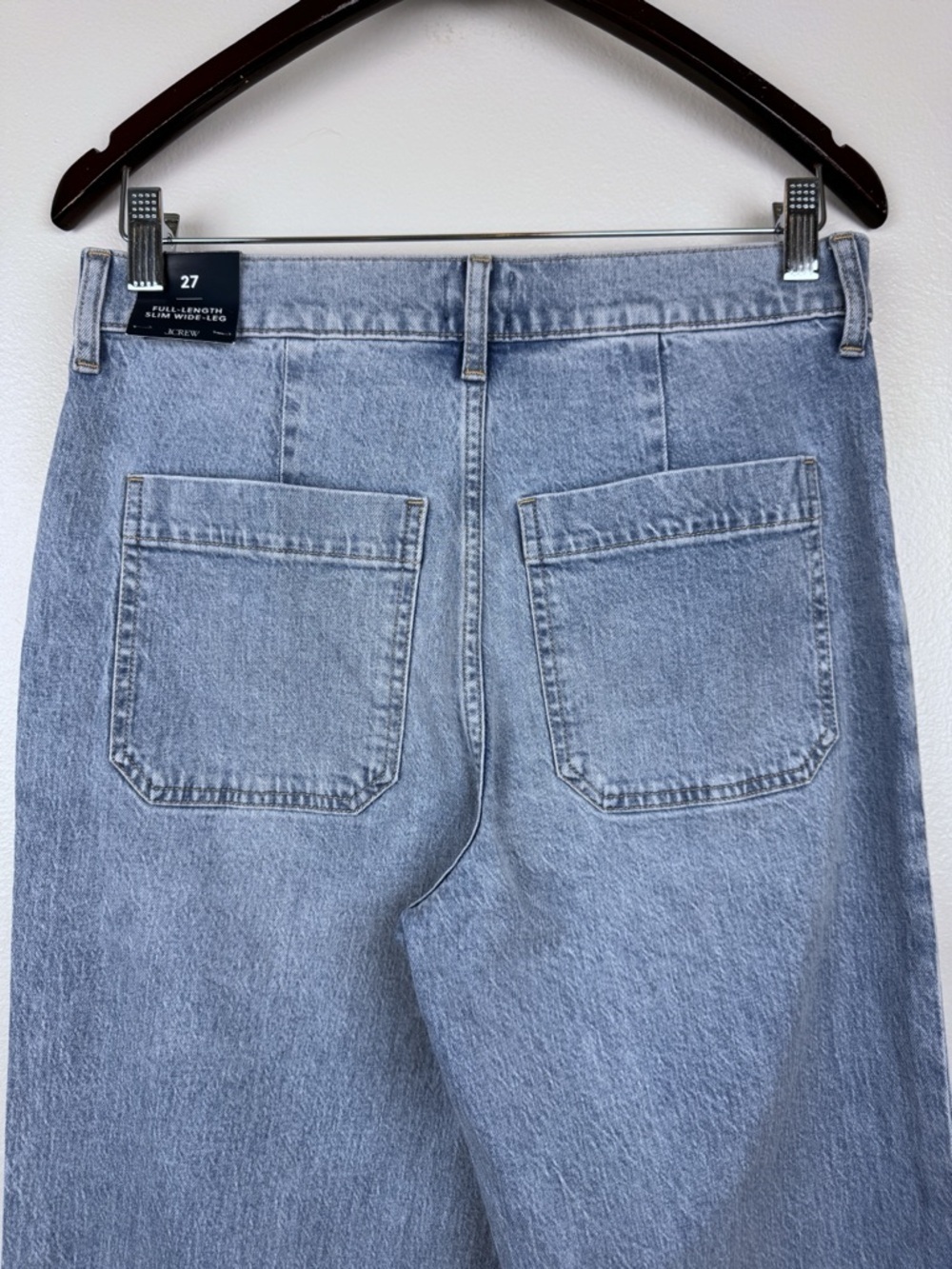 J. Crew Slim Wide Leg Sailor Jeans All Day Stretch Size 27 NWT - Picture 6 of 9